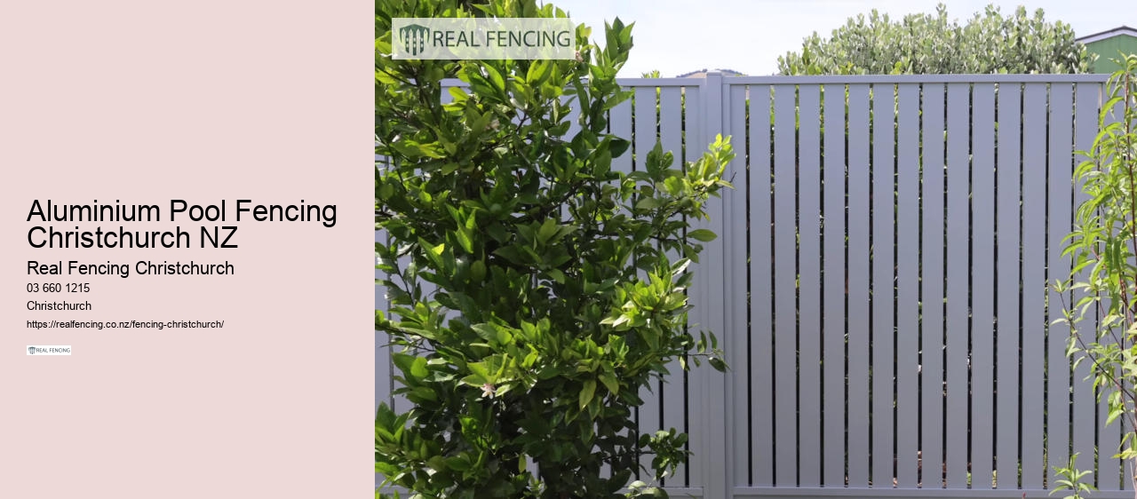 Aluminium Pool Fencing Christchurch NZ