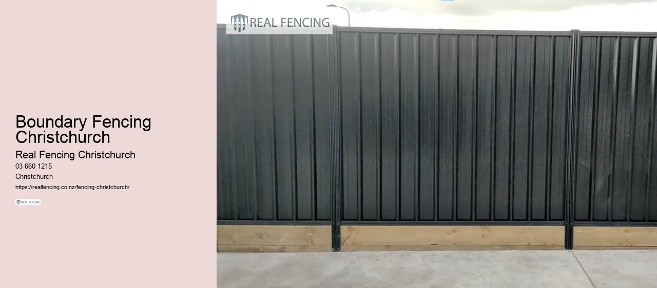 Boundary Fencing Christchurch