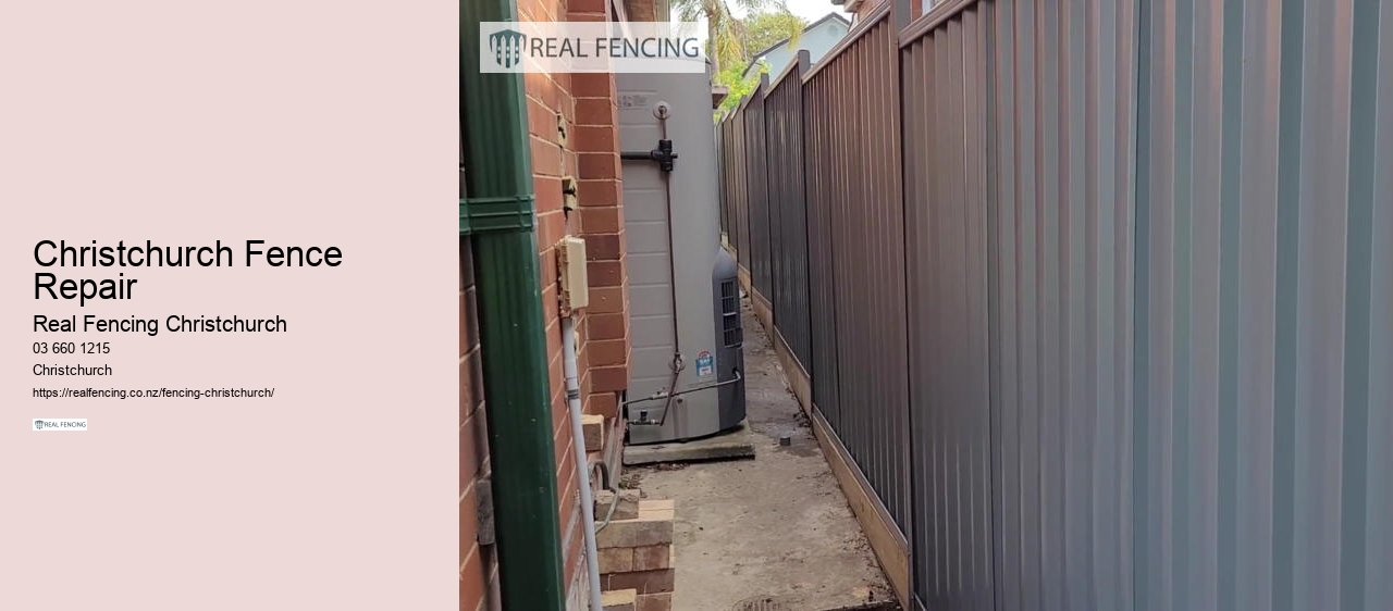 fence repair christchurch