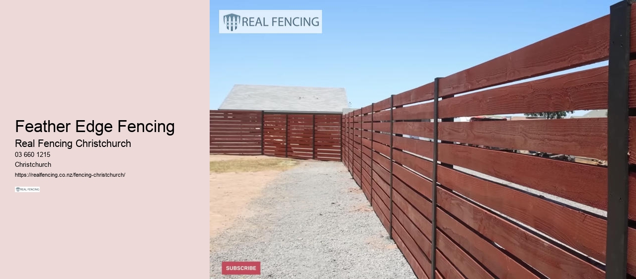 Feather Edge Fencing