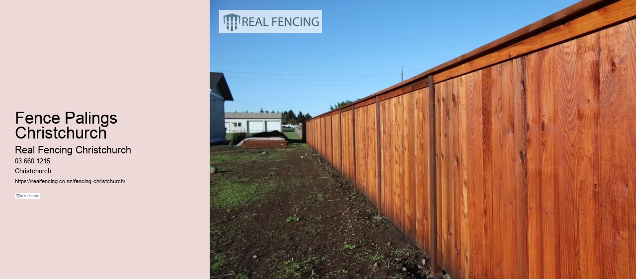 Fence Palings Christchurch