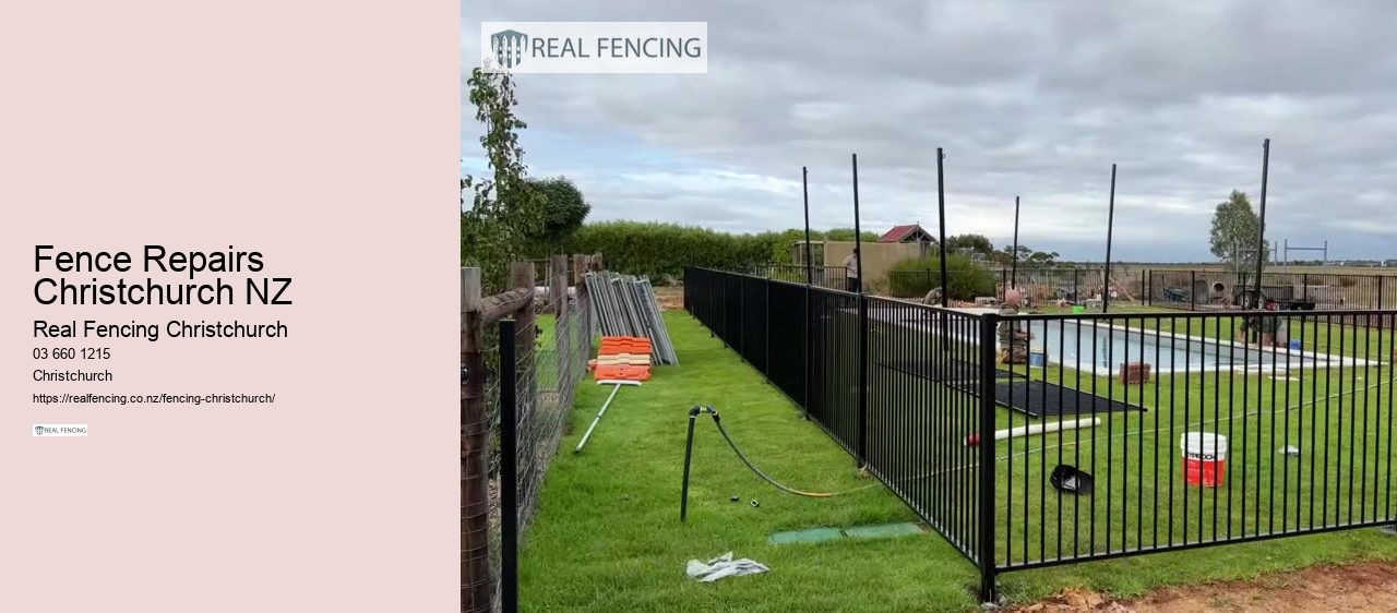 metal fencing christchurch