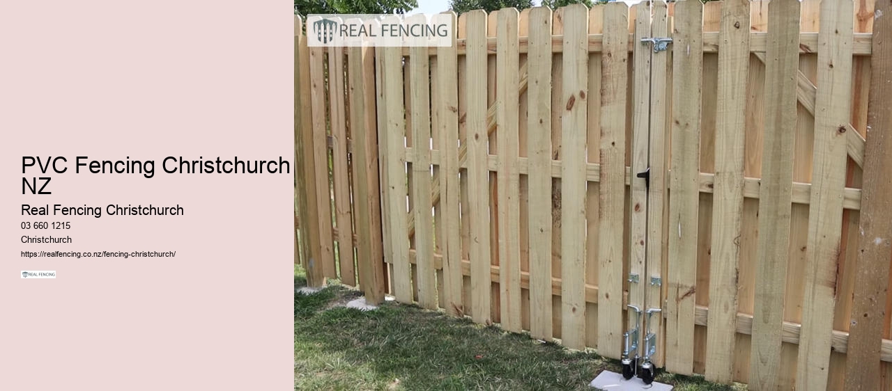 PVC Fencing Christchurch NZ