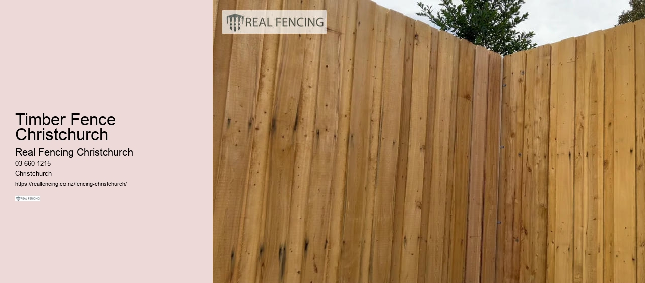 Timber Fence Christchurch