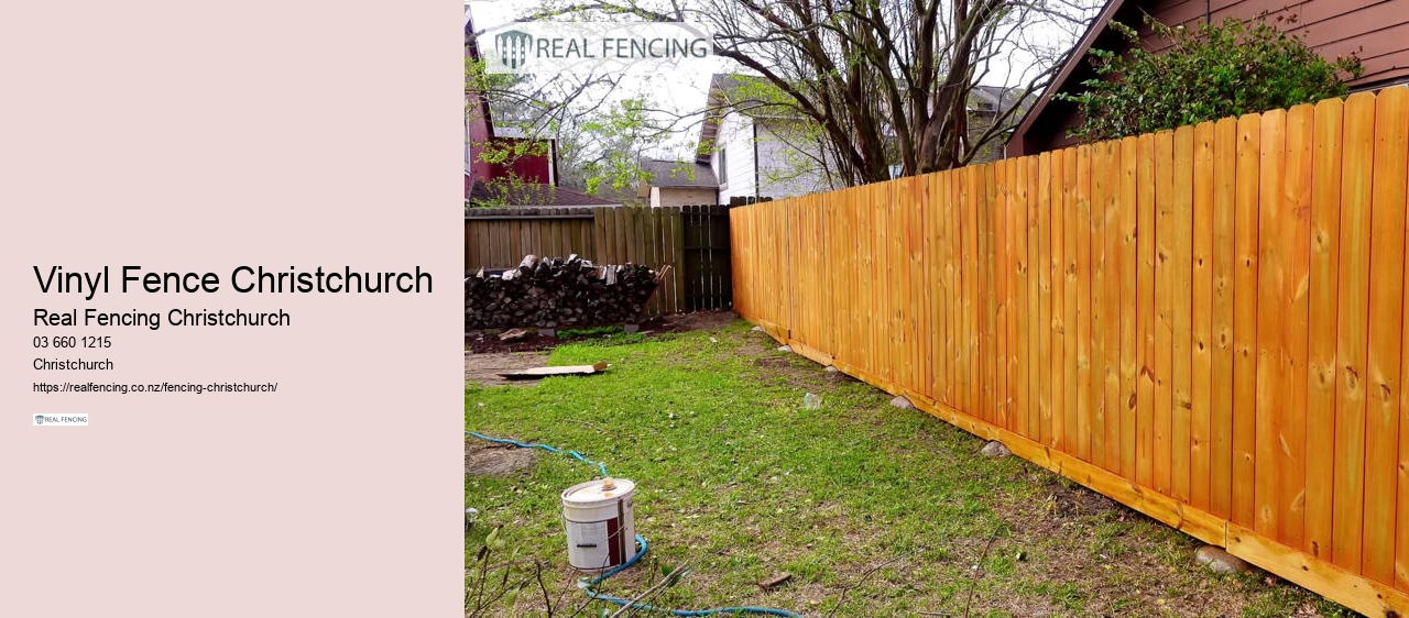 Vinyl Fence Christchurch