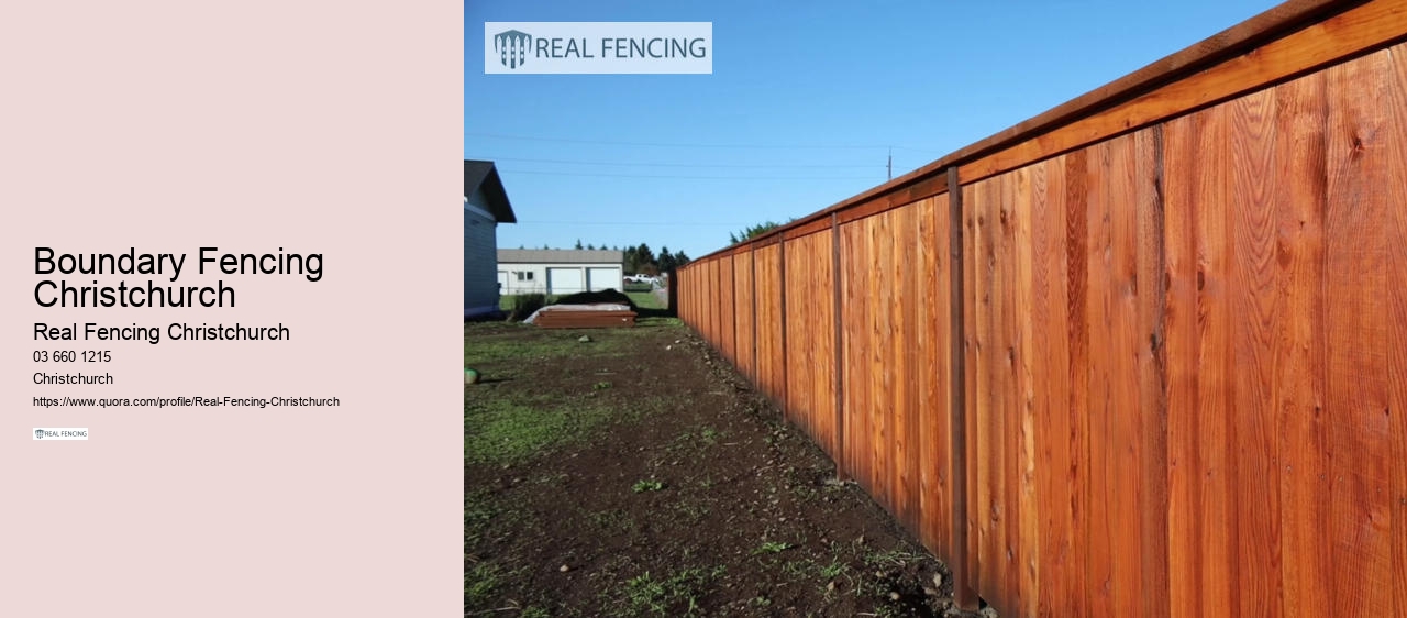 Boundary Fencing Christchurch