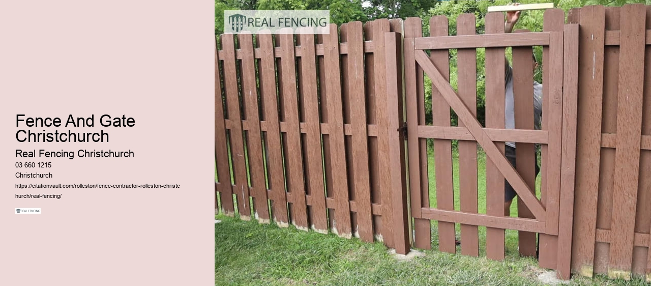 fence and gate christchurch