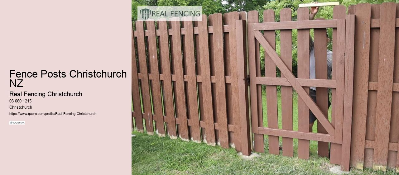Fence Posts Christchurch NZ