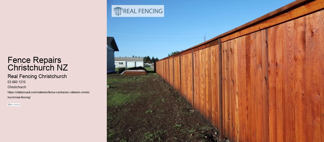 Fence Repairs Christchurch NZ