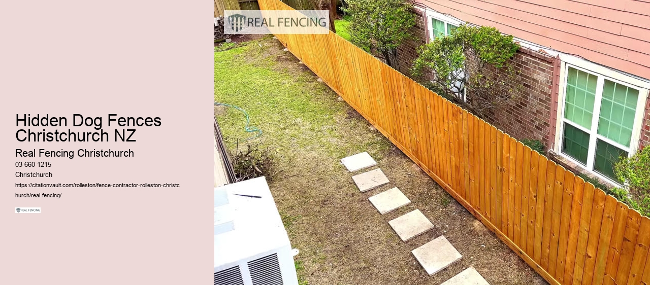 Hidden Dog Fences Christchurch NZ