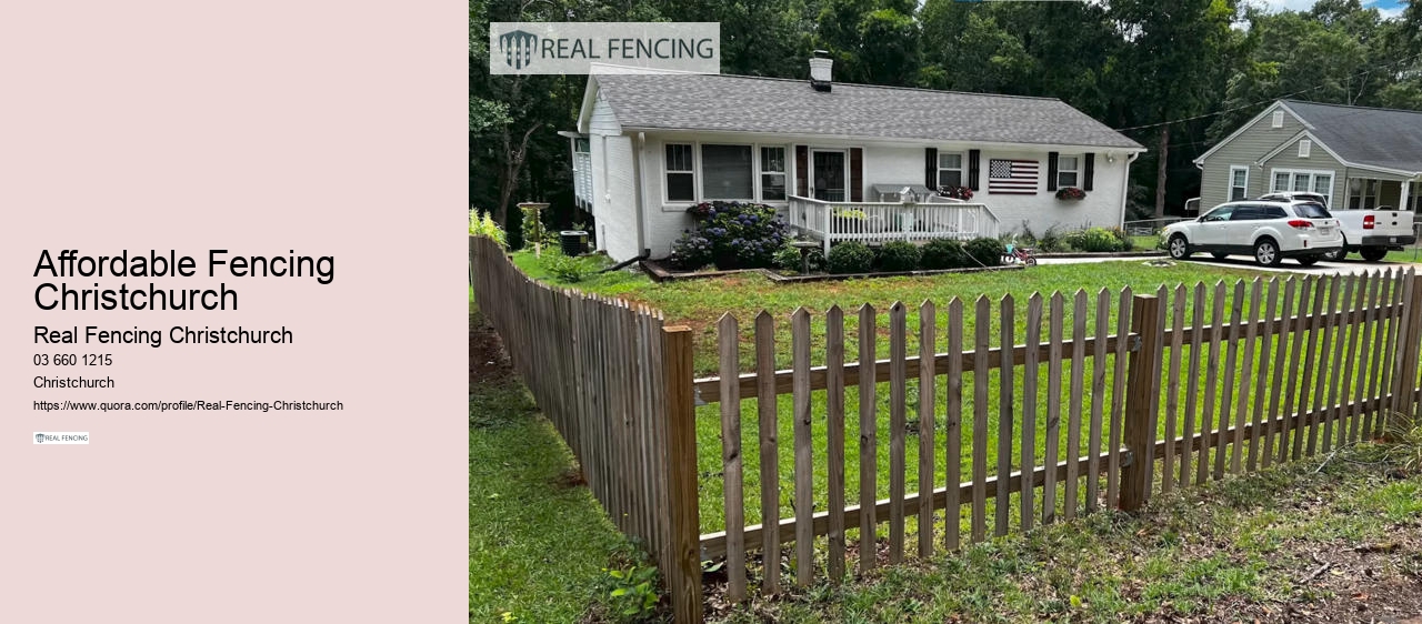 fencing timber christchurch