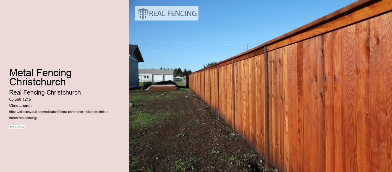 Metal Fencing Christchurch