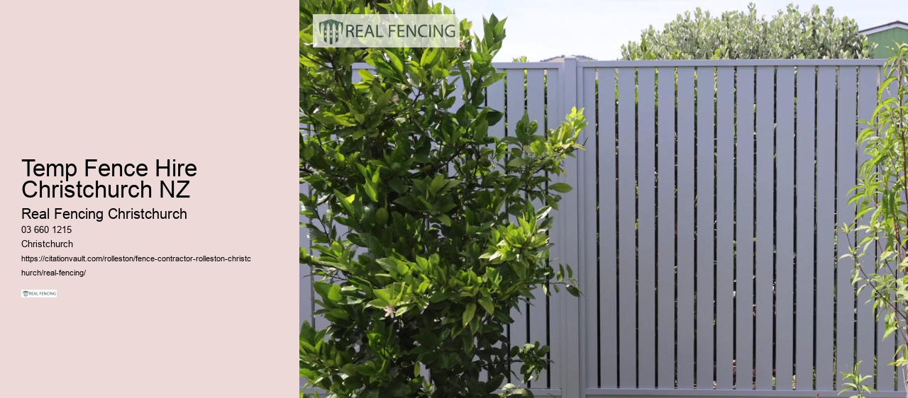Temp Fence Hire Christchurch NZ
