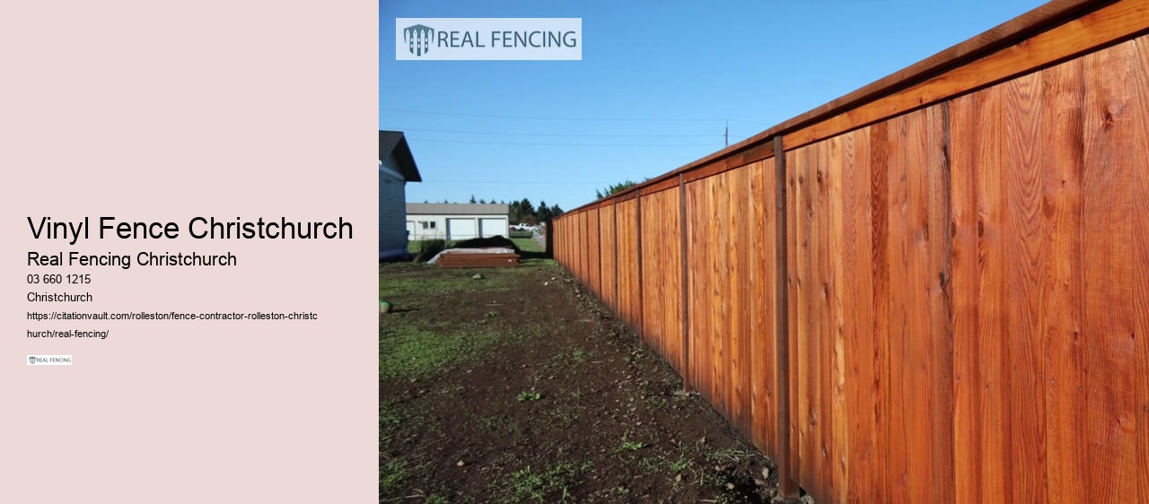 Vinyl Fence Christchurch