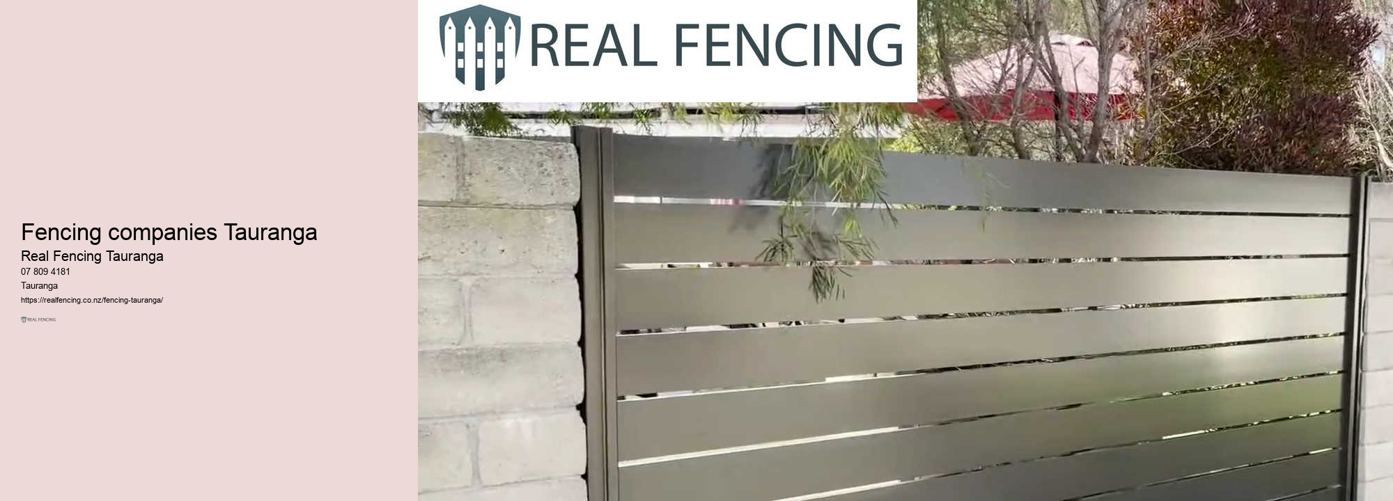 Fencing companies Tauranga