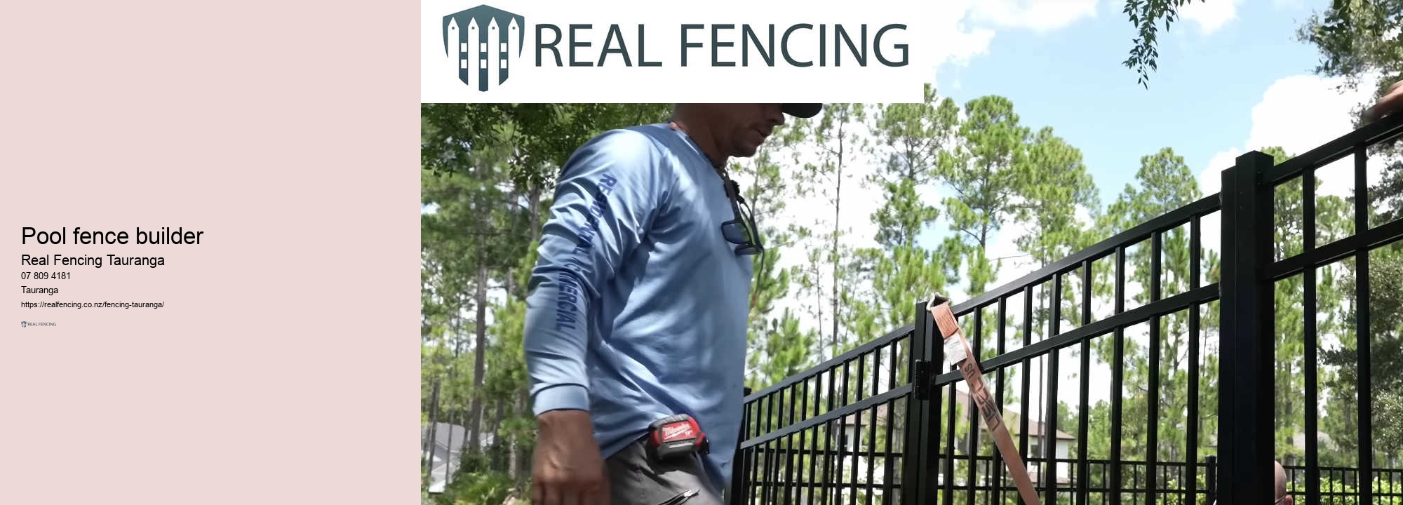 Swimming pool fencing