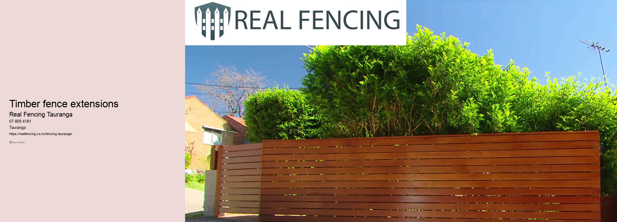 Timber fence extensions