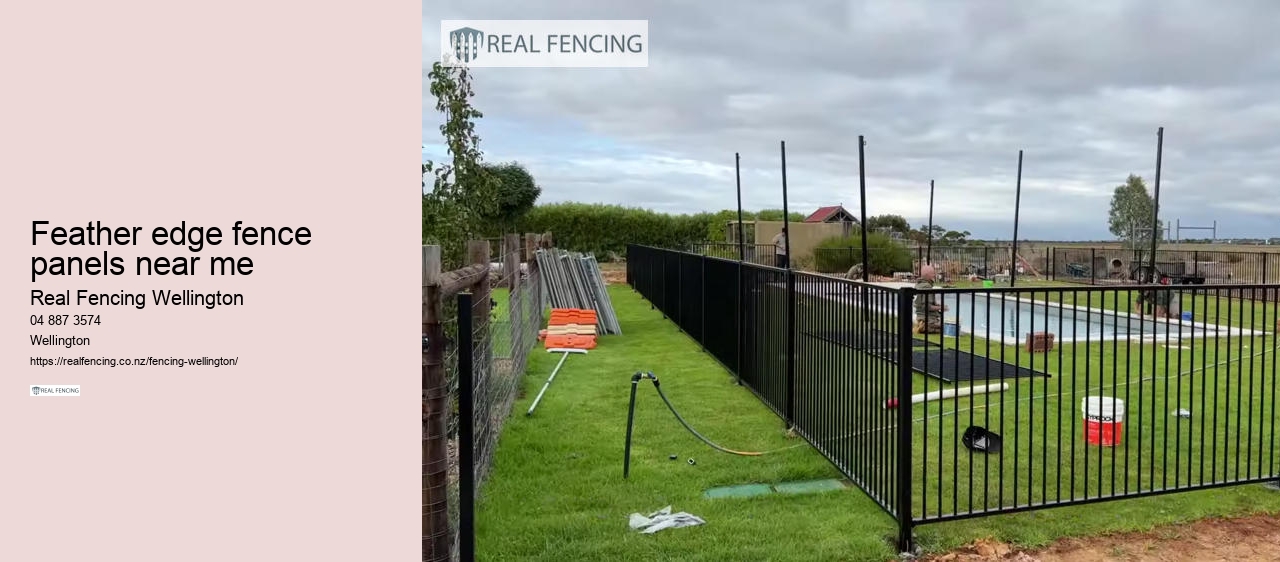 feather edge fence panels near me