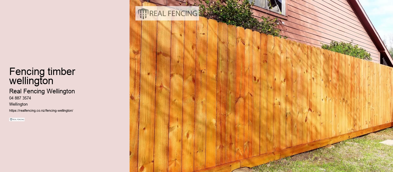 fencing timber wellington