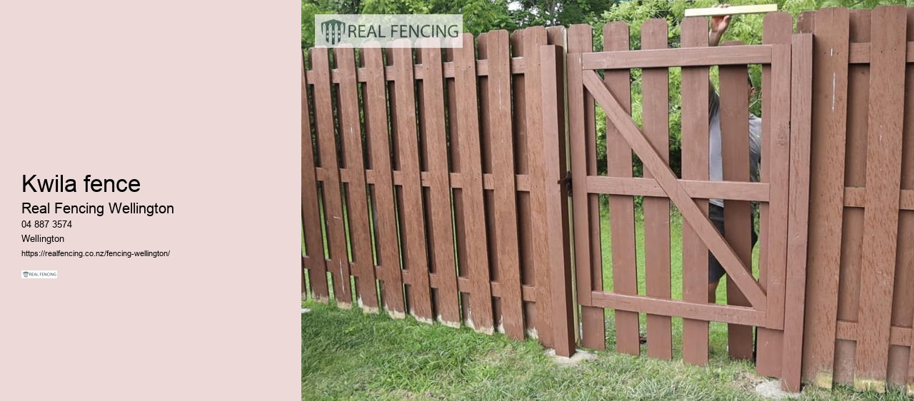 kwila fence