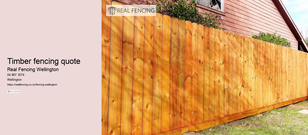 timber fencing quote